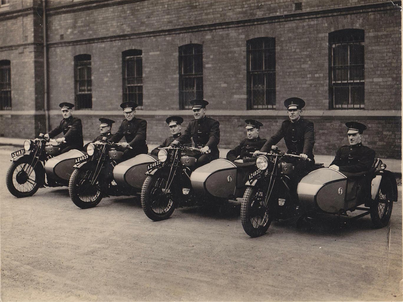 Royal Ulster Constabulary Traffic Branch Bicycles Barracks Bandoliers